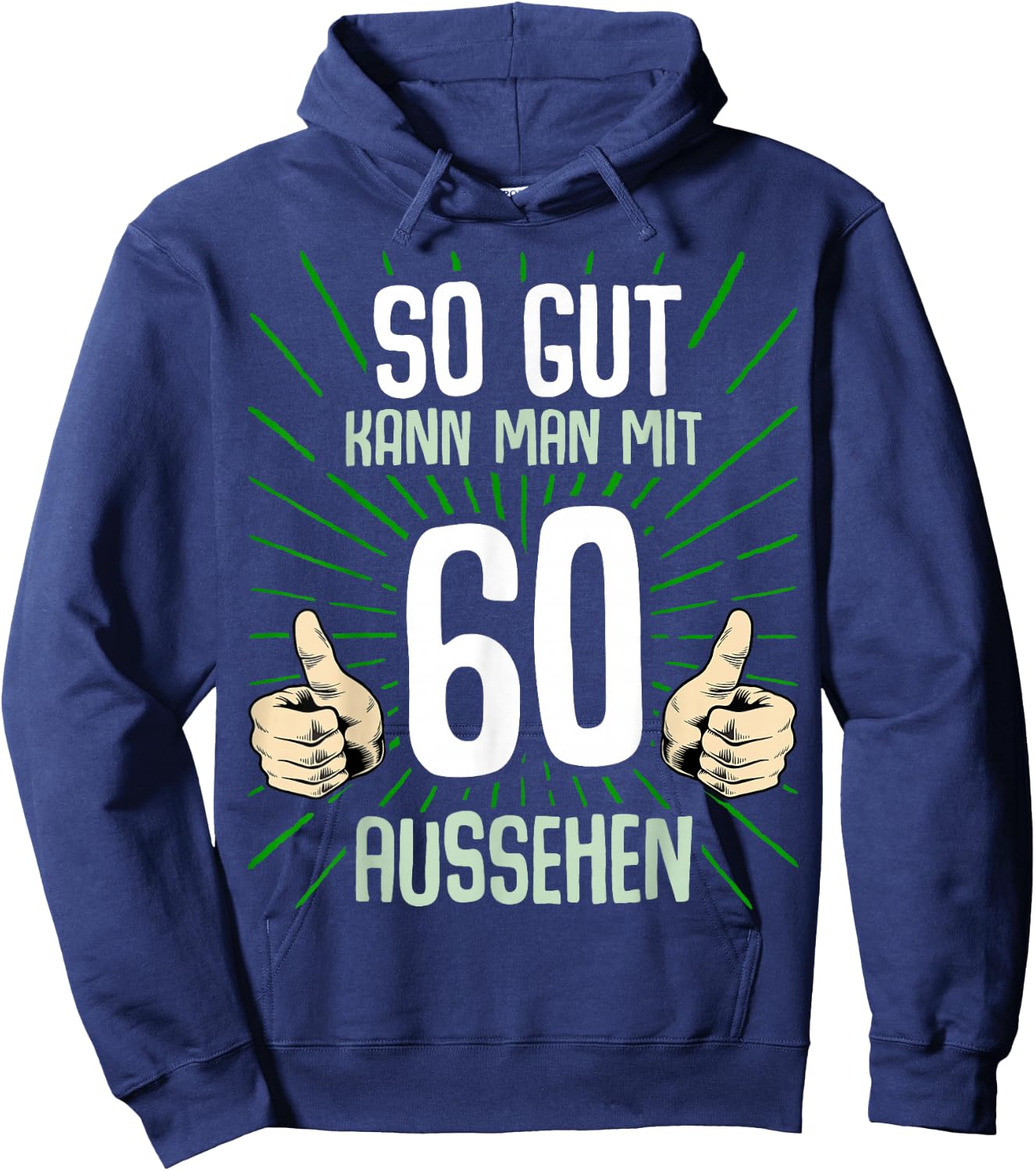 60. Geburtstag Mann Frau 60 Jahre Deko 1966 Lustig Geschenk Hoodie - Hoodie | Navy