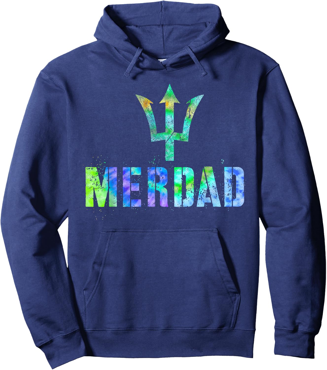 Cool MERDAD Mermaid Dad Husband Swim Protector Trip Hero Hoodie - Hoodie | Navy