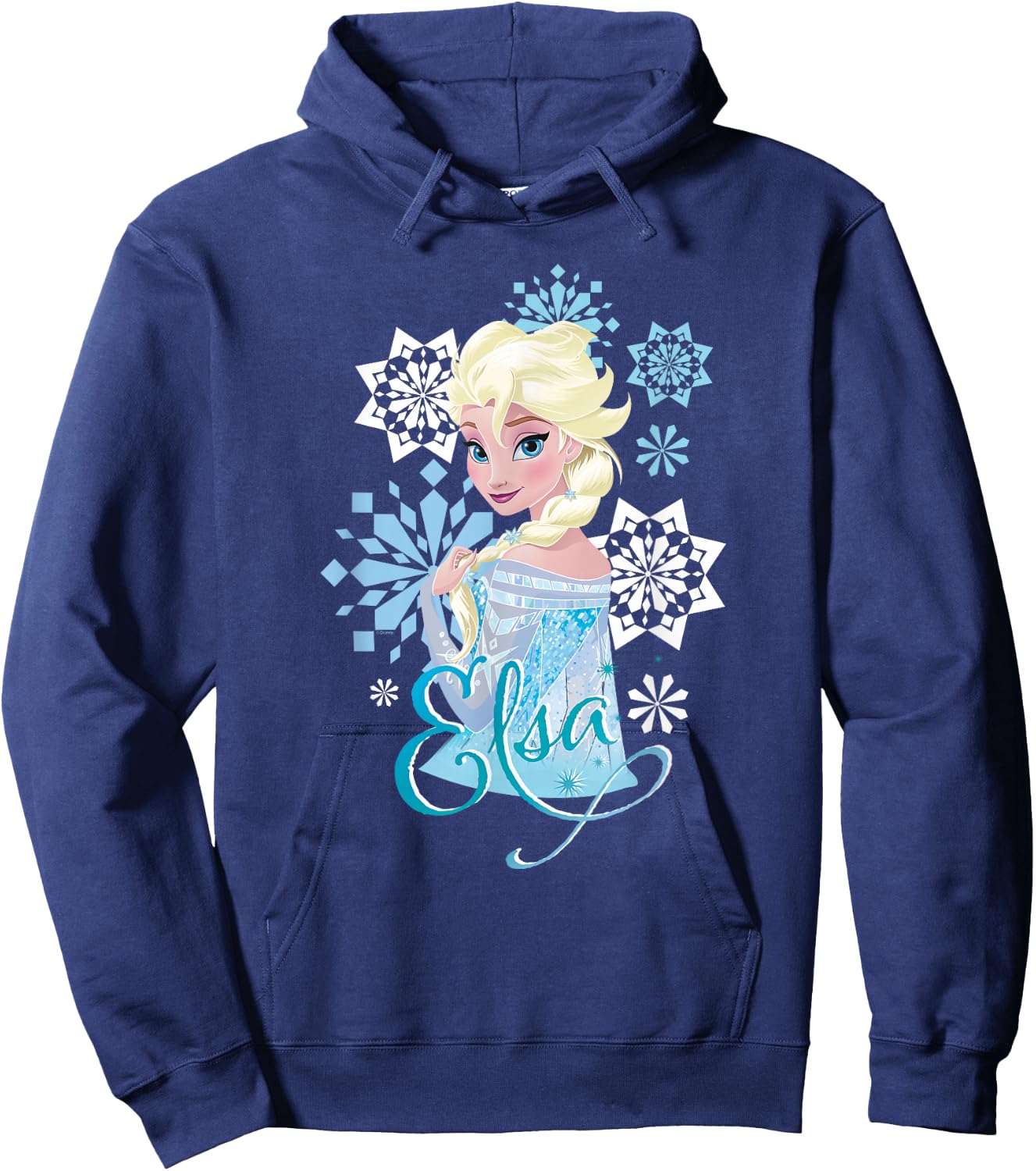 Frozen Elsa Snowflakes Hoodie - Hoodie | Navy