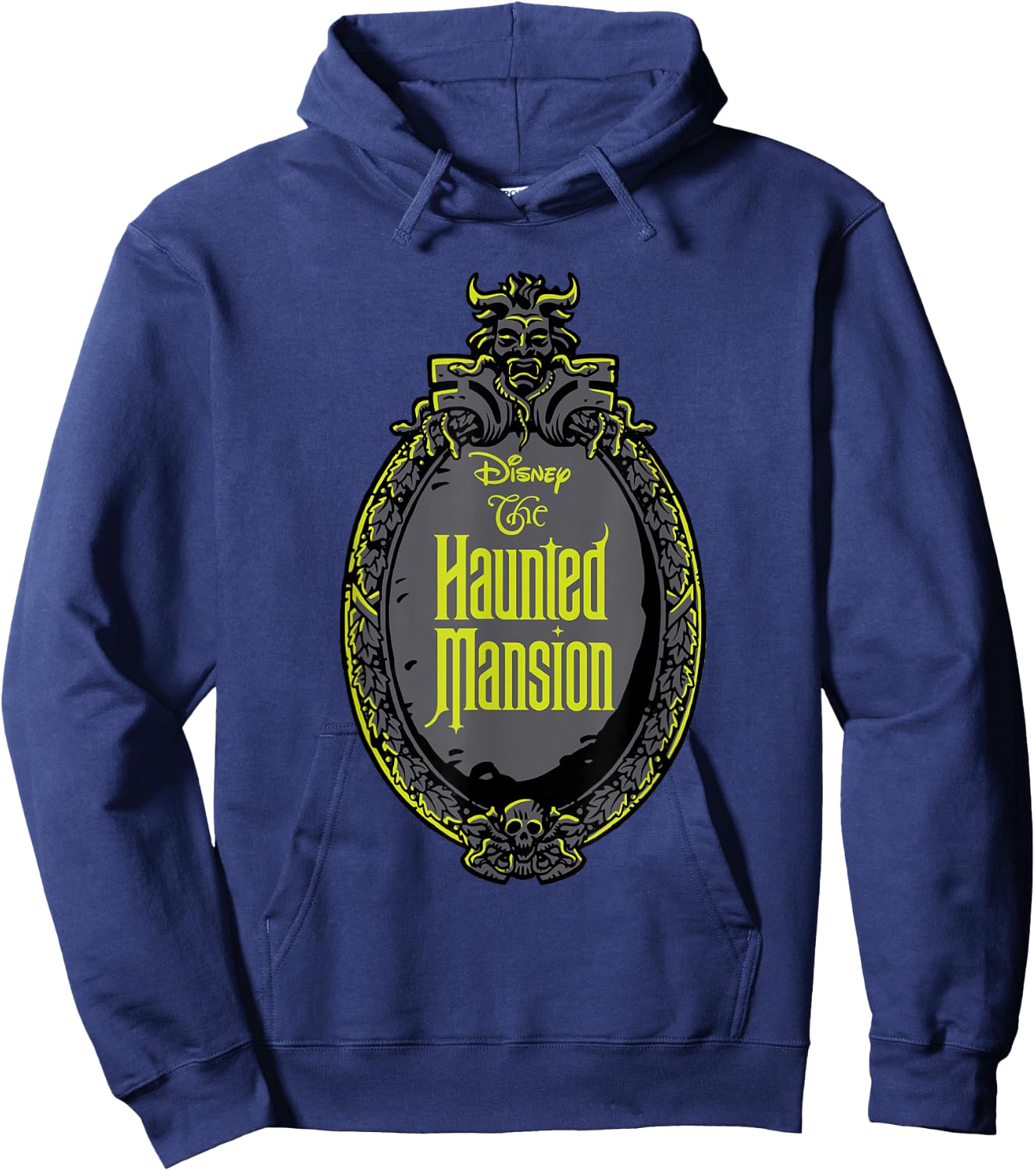 The Haunted Mansion Iconic Haunted Mirror Logo Hoodie - Hoodie | Navy