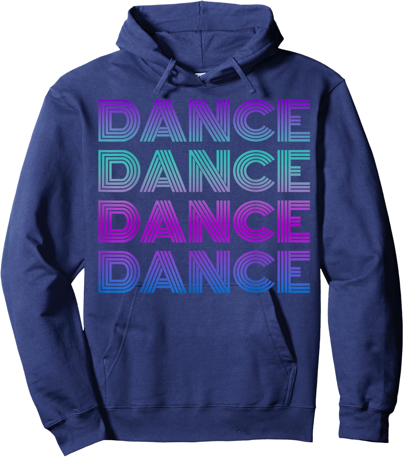 Retro Dance I Love Dancing Dancer Teen Student Dance Teacher Hoodie - Hoodie | Navy
