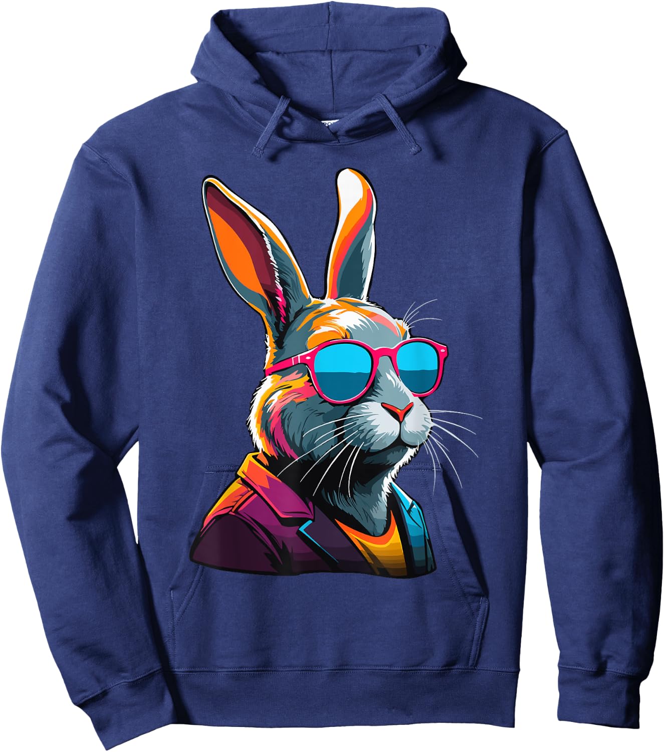 Ostern Hase Osterhase Streetwear für den Coolen Vater Hoodie - Hoodie | Navy