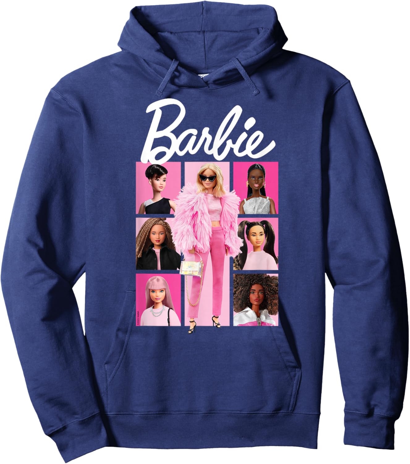 Barbie - Rosa Gitter Hoodie - Hoodie | Navy