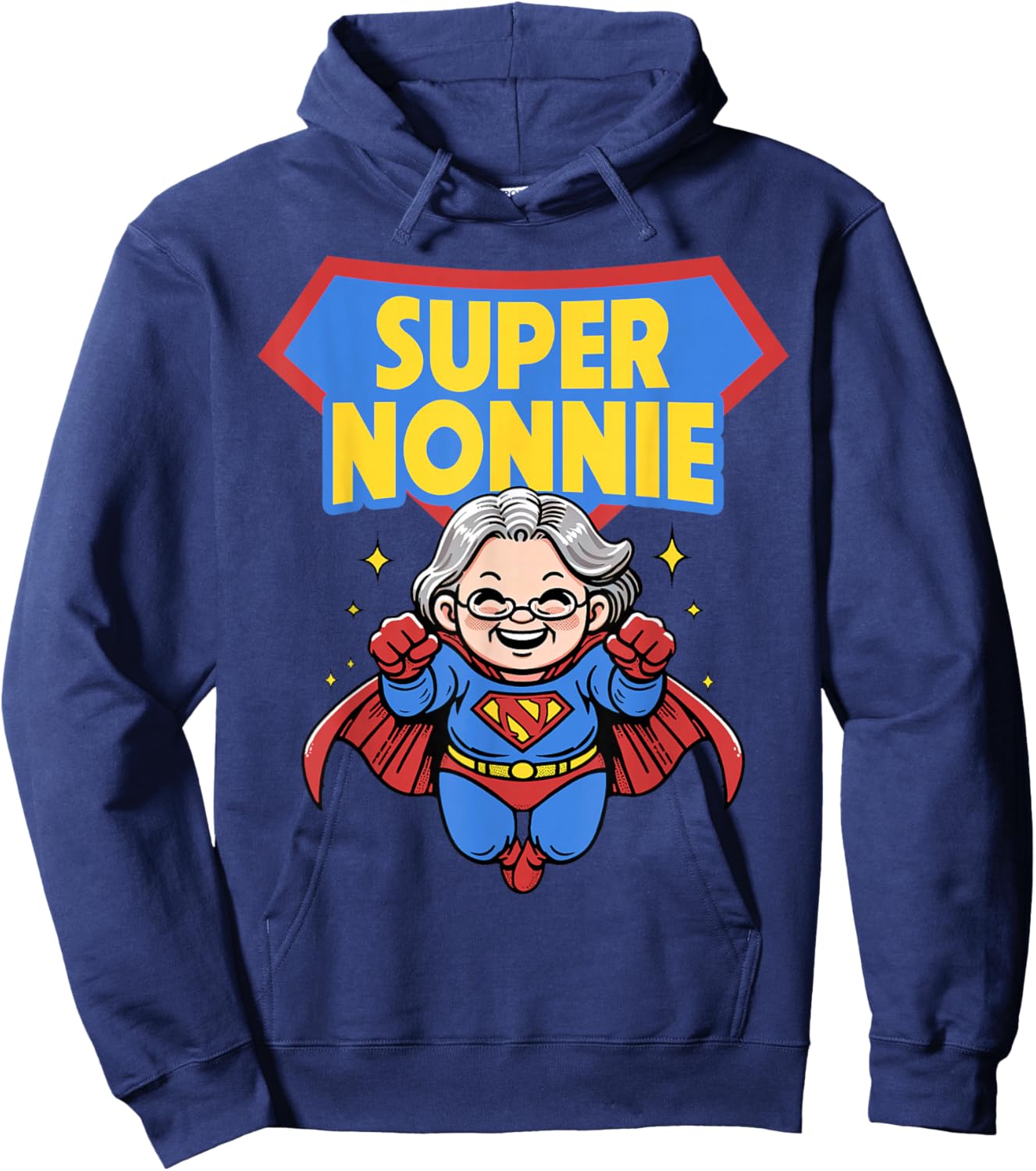Mother’s Day Best Grandma Ever Nana Mimi Gigi Super A Nonnie Hoodie - Hoodie | Navy