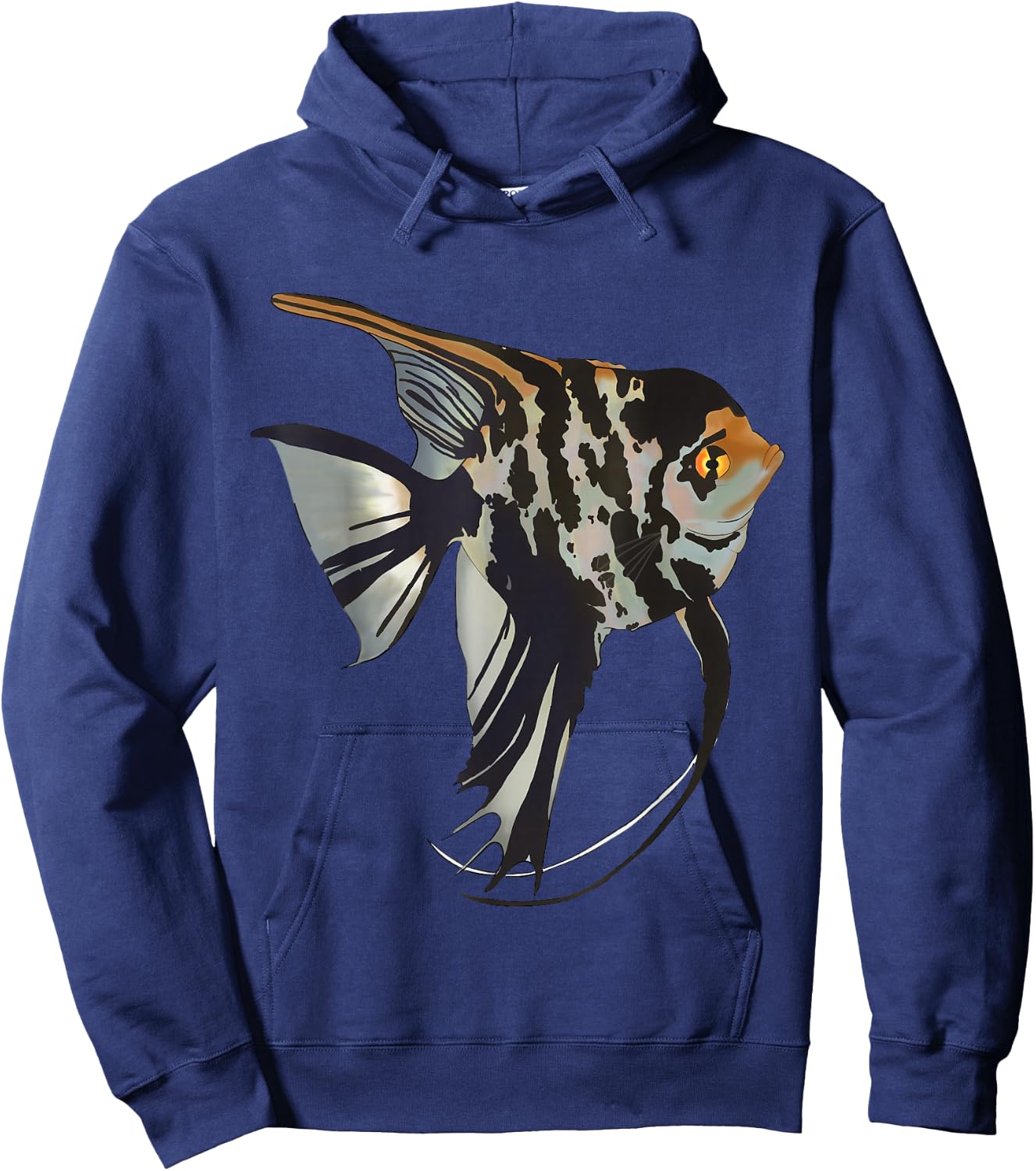 Marbled Freshwater Angelfish Hoodie - Hoodie | Navy
