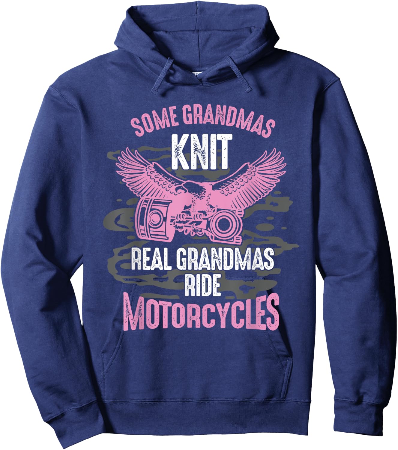 Motorcyclist, grandmother, motorist, cyclist, grandma Hoodie - Hoodie | Navy