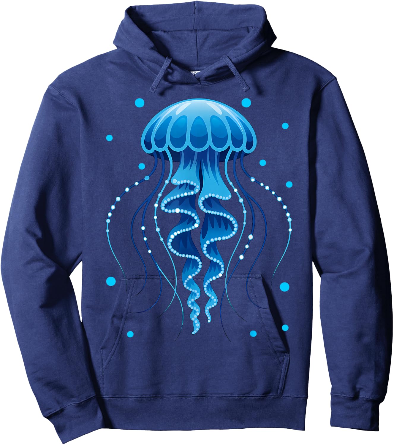 Frutiger Aero Y2K Jellyfish Hoodie - Hoodie | Navy