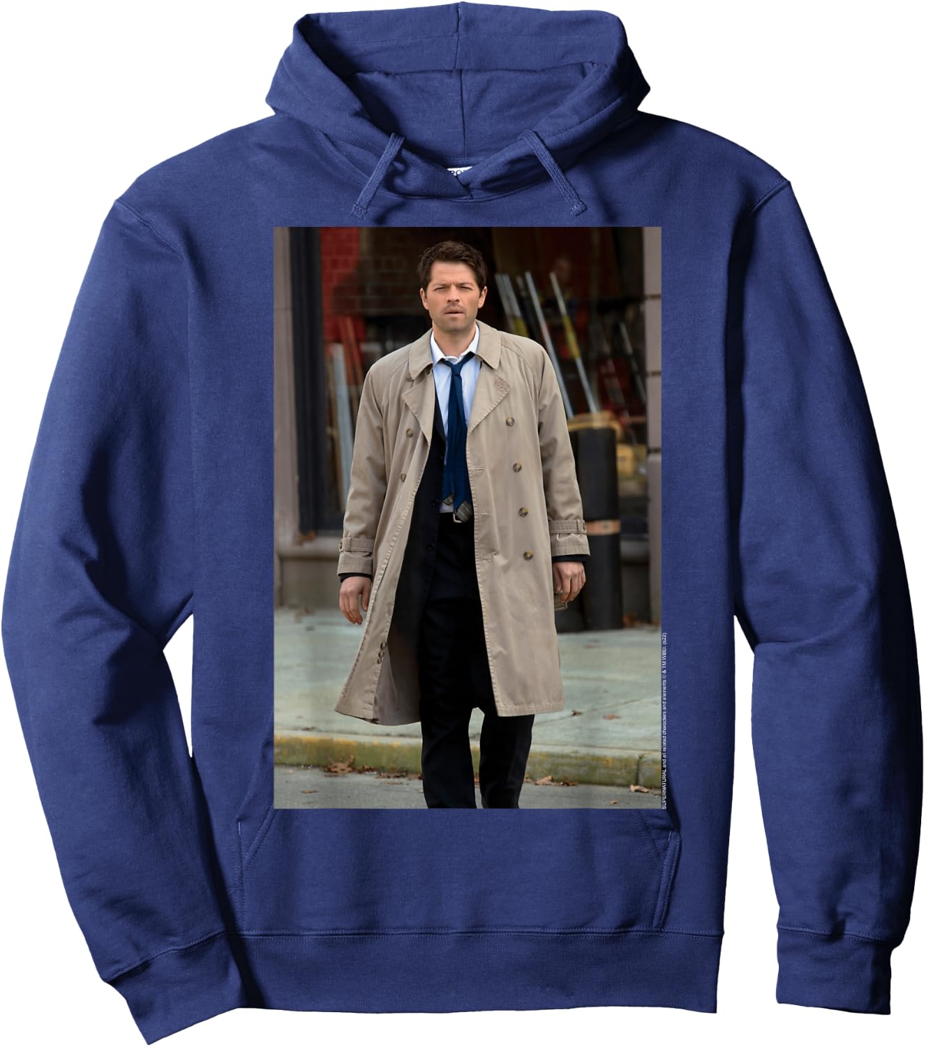 Supernatural Castiel Ass Butt Hoodie - Hoodie | Navy