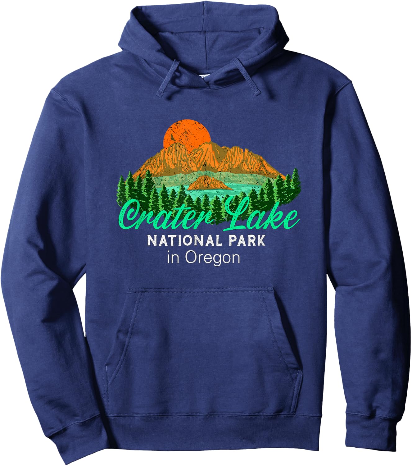 Crater Lake National Park Oregon Hoodie - Hoodie | Navy