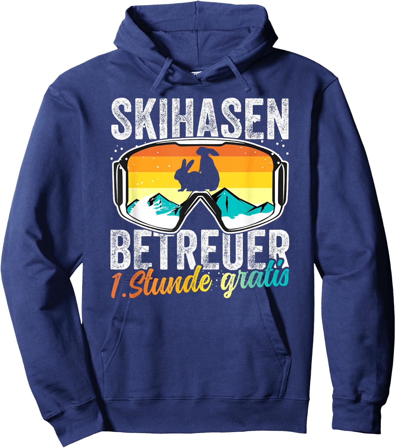Ski Bunny Caregiver Ski Holiday Ski Instructor Apres Ski Party , black Hoodie - Hoodie | Navy