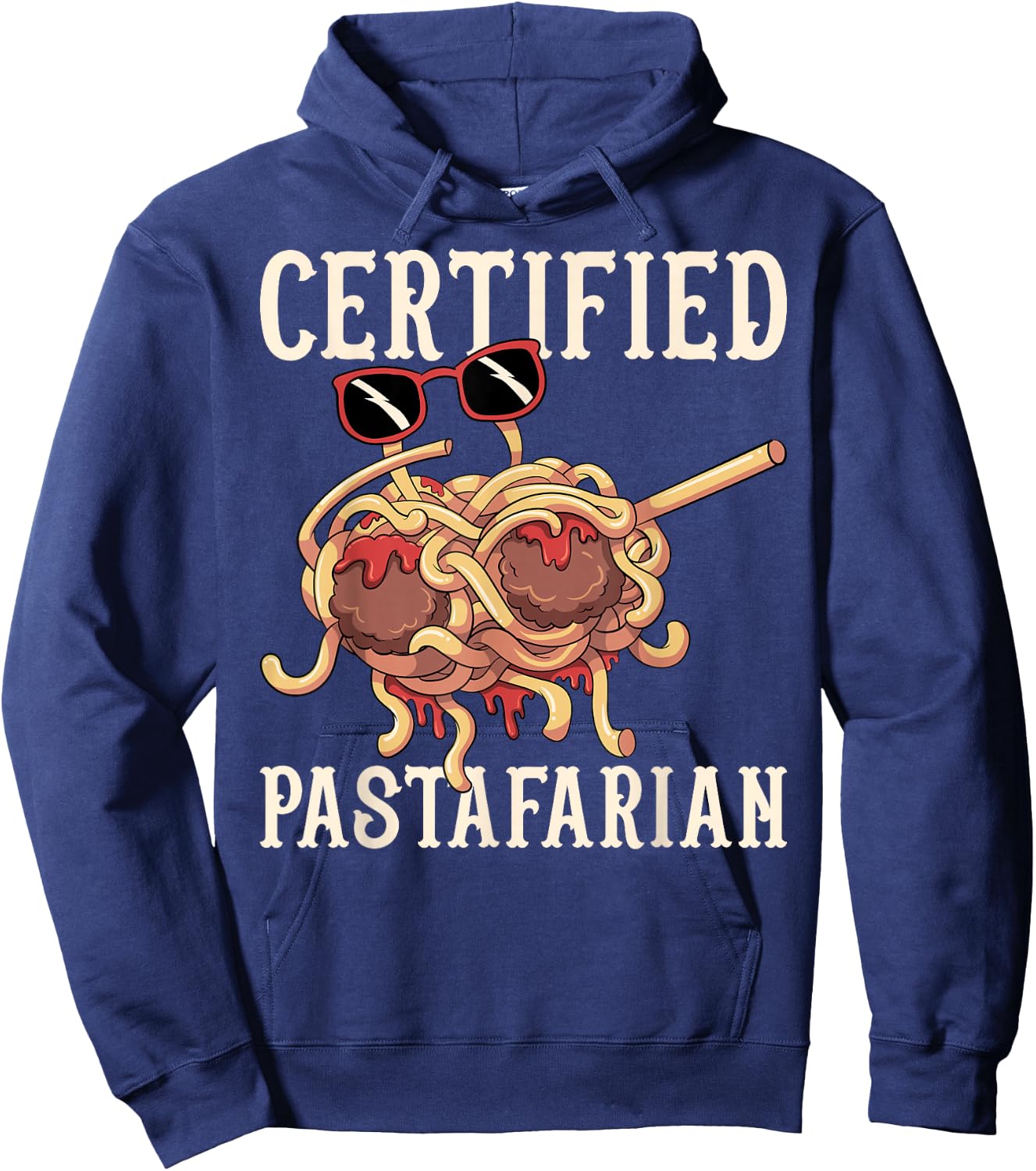 Dabbing Flying Spaghetti Monster zertifizierter Pastafari Hoodie - Hoodie | Navy