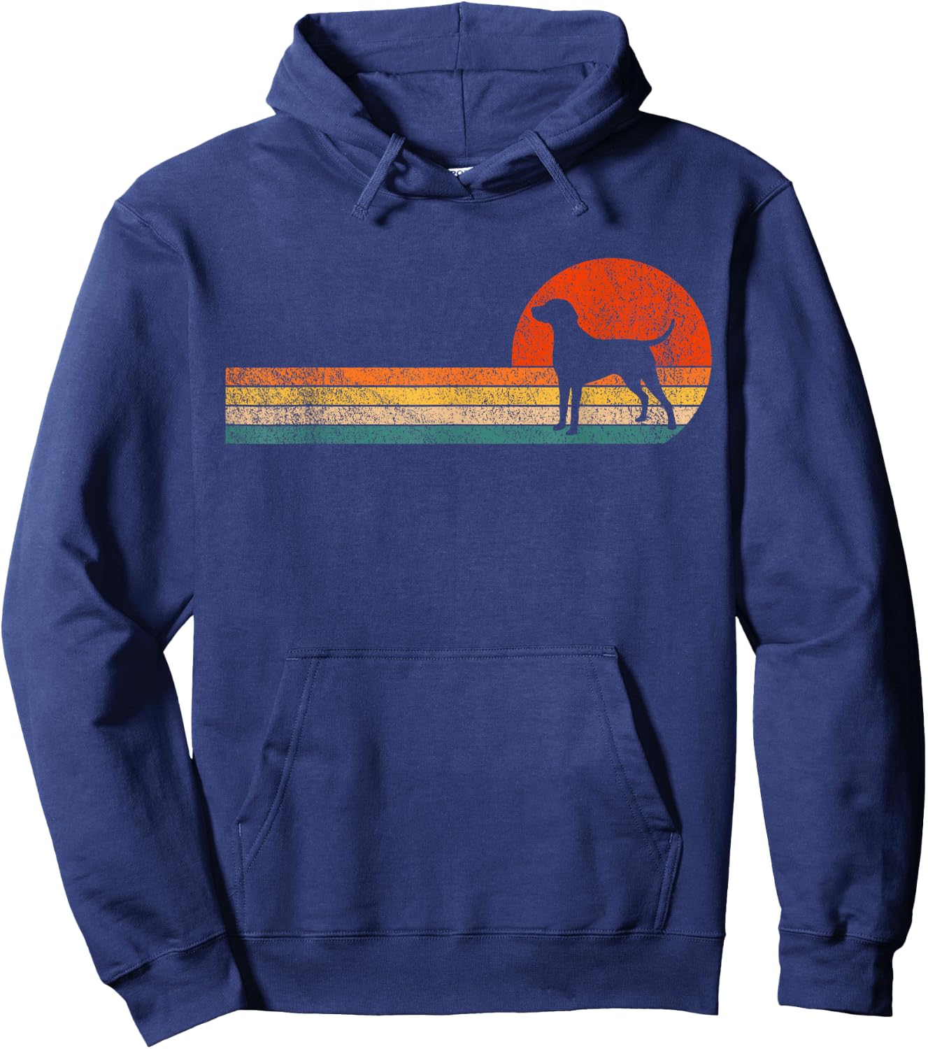 Funny German Shorthaired Pointer Dog Owner Retro Vintage Hoodie - Hoodie | Navy