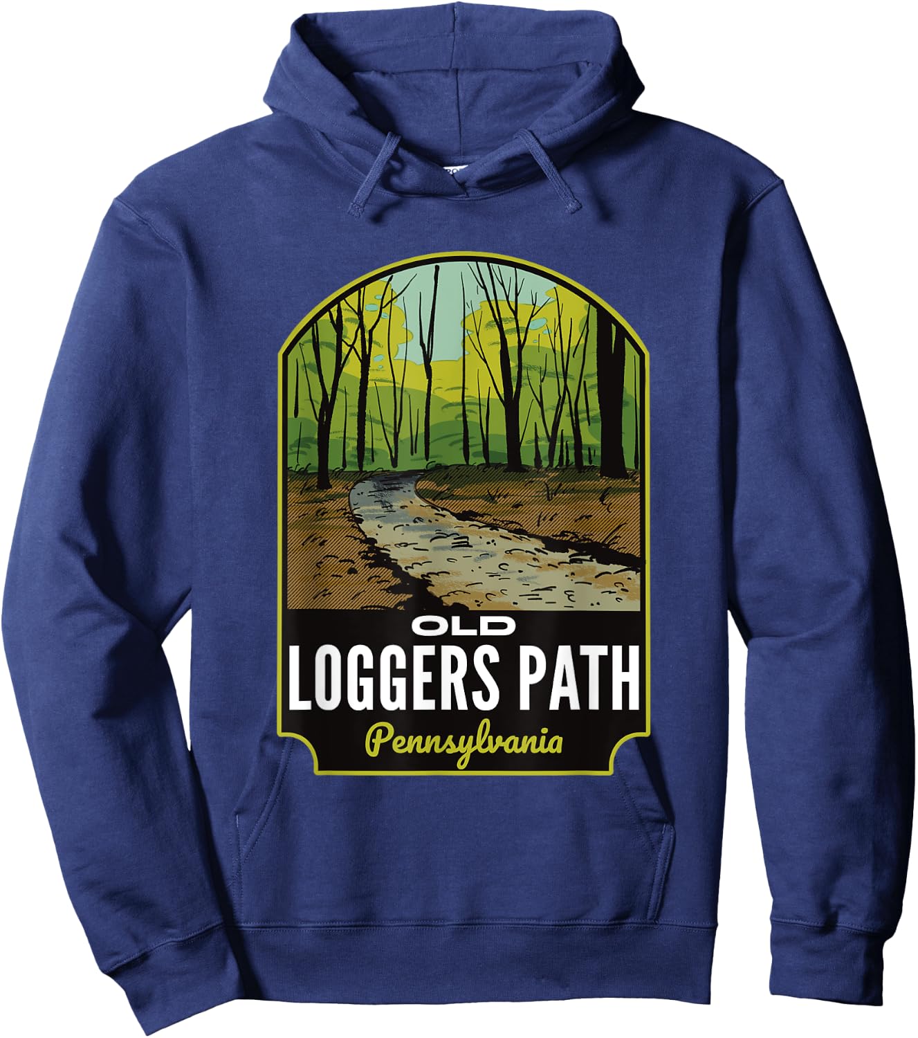 Old Loggers Path Pennsylvania Hoodie - Hoodie | Navy