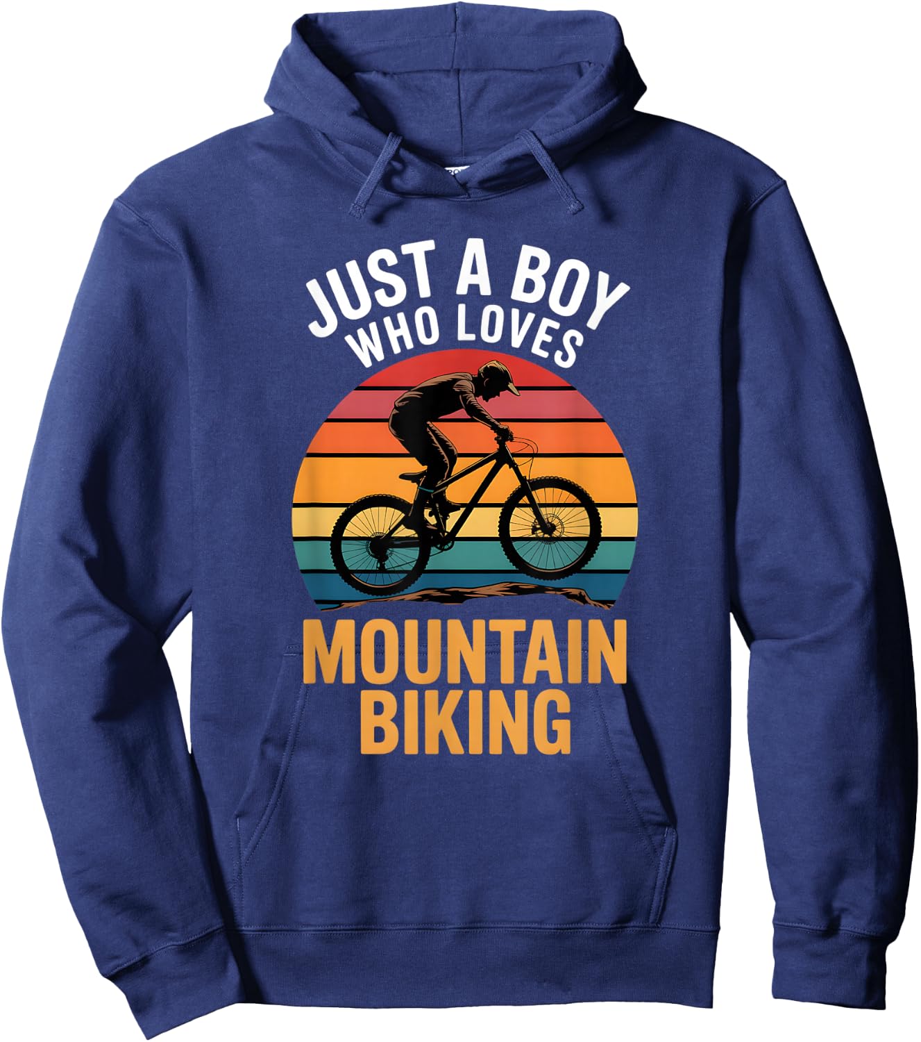 Boys Mountain Biking Hoodie - Hoodie | Navy