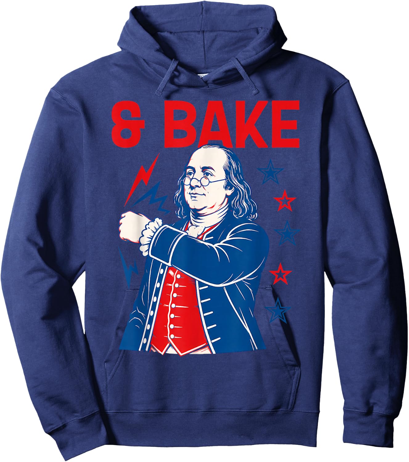 Funny Shake and Bake 4th of July Couple Matching Hoodie - Hoodie | Navy