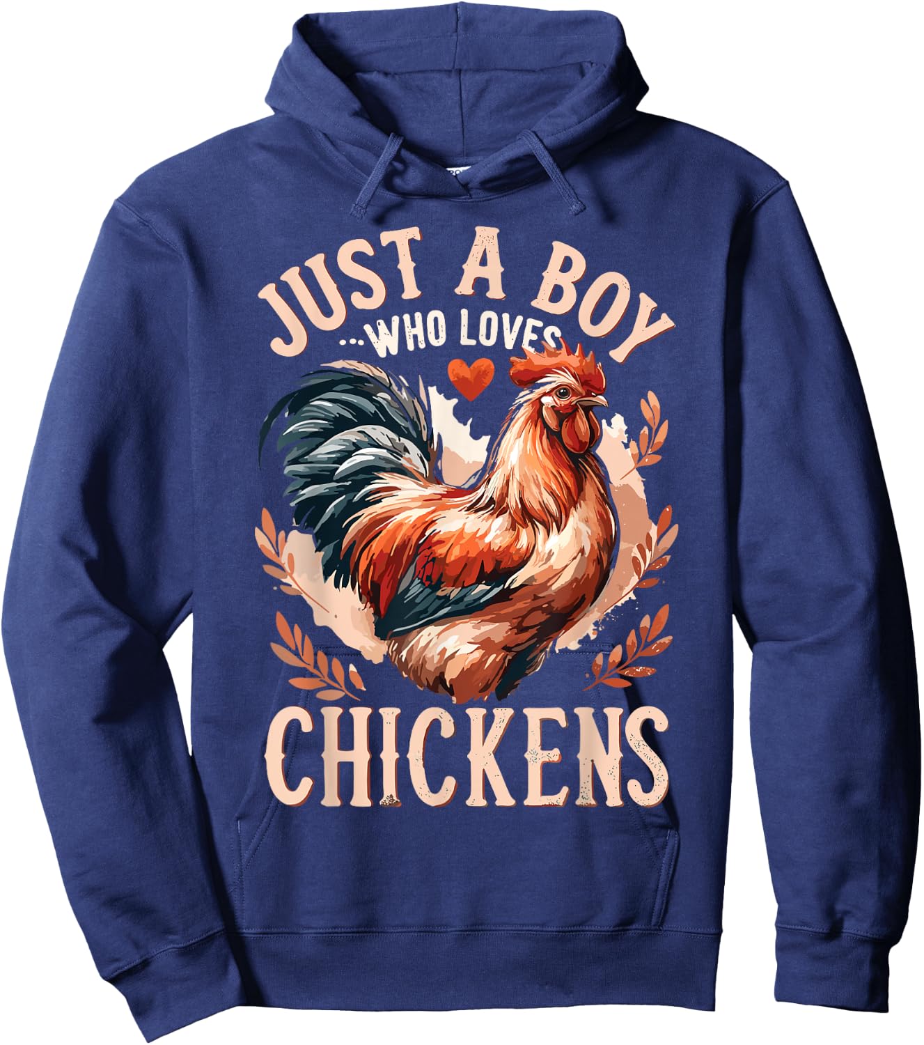 Chicken Lover Farmer Hen Farming Chicken Kids Hoodie - Hoodie | Navy
