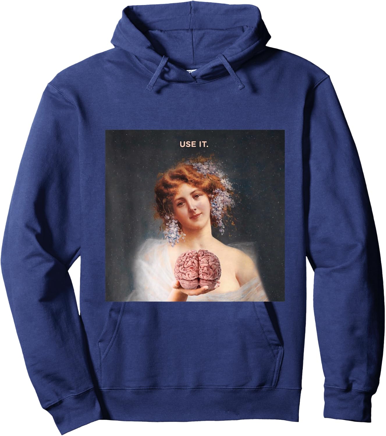 Lustiges mit Aufschrift "You're Stupid Use Your Brain" Hoodie - Hoodie | Navy