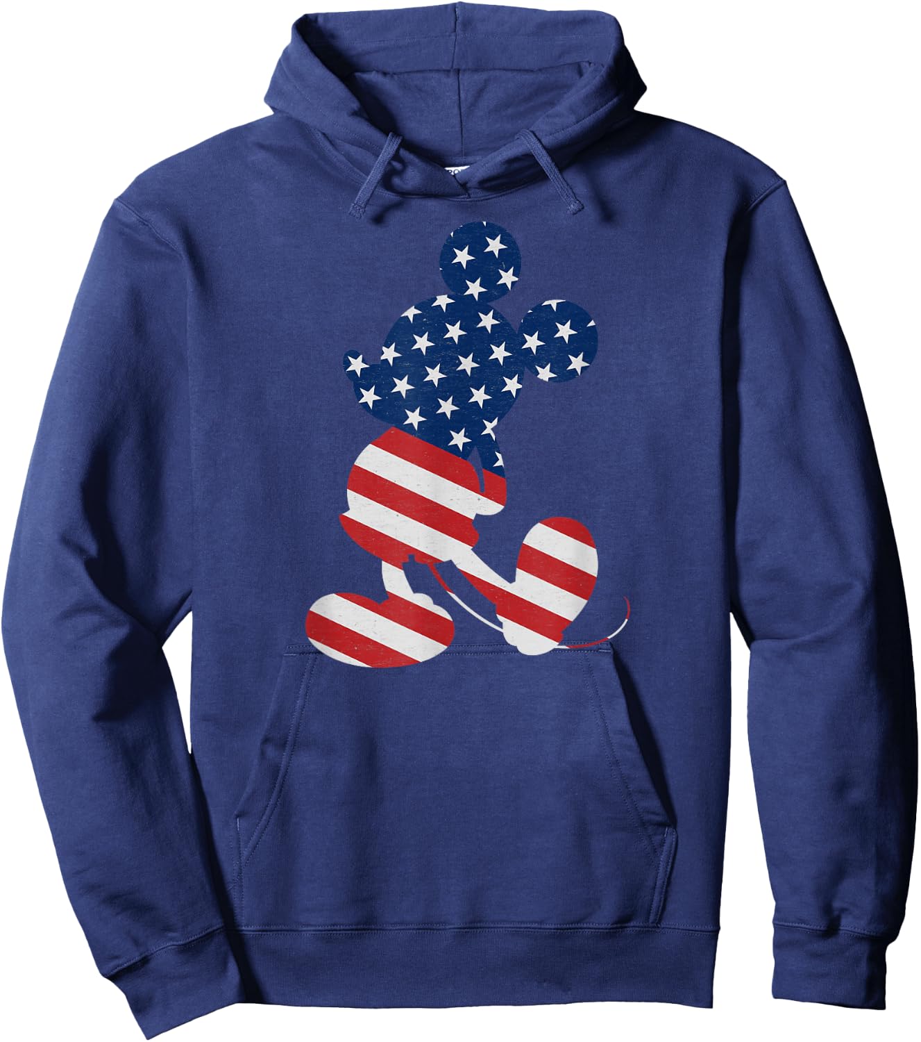 Disney Mickey Mouse American Flag USA T Shirt Hoodie - Hoodie | Navy