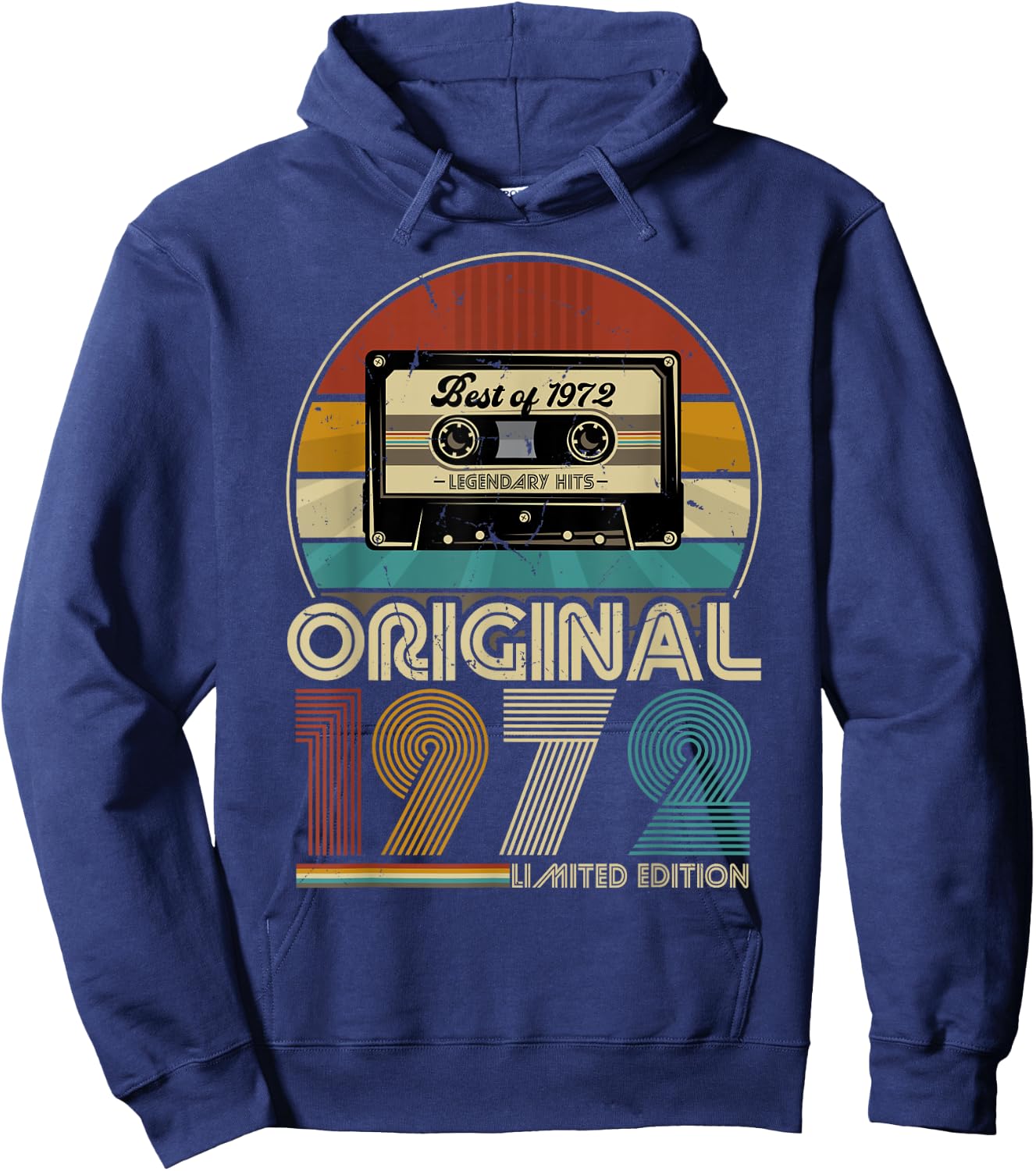 1972 Vintage 50. Geburtstag Retro Vintage Männer Frauen Hoodie - Hoodie | Navy