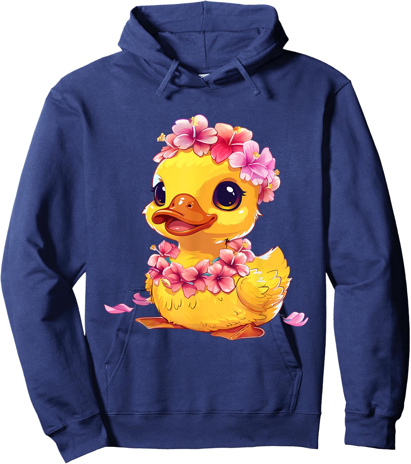 Rubber Duck Hawaiian Floral Hawaii Rubber Duck Lover Hoodie - Hoodie | Navy