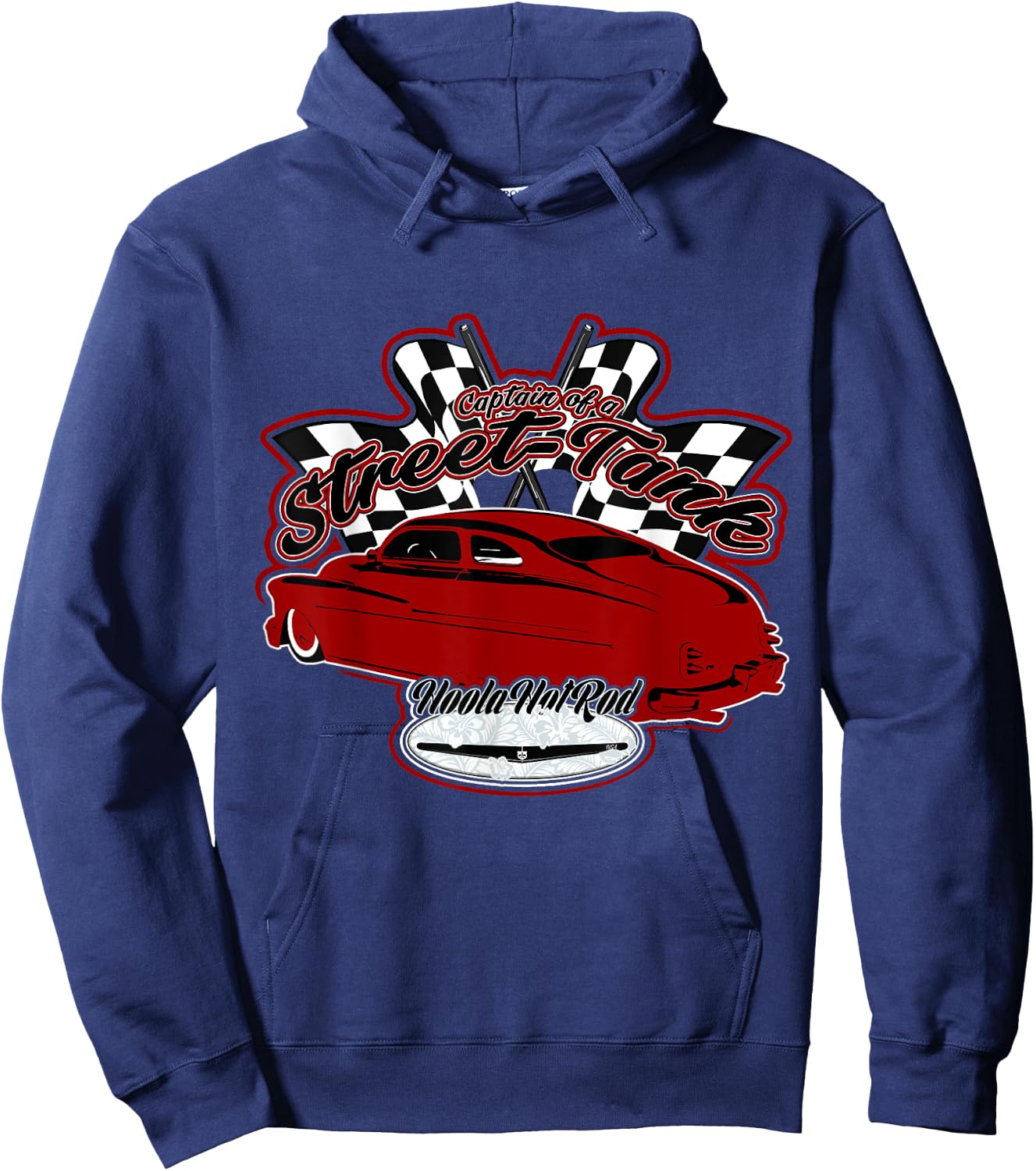 40s Leadsled,Lead Sled,top,chopped Mercury,Hot Rod,Clip Art Hoodie - Hoodie | Navy