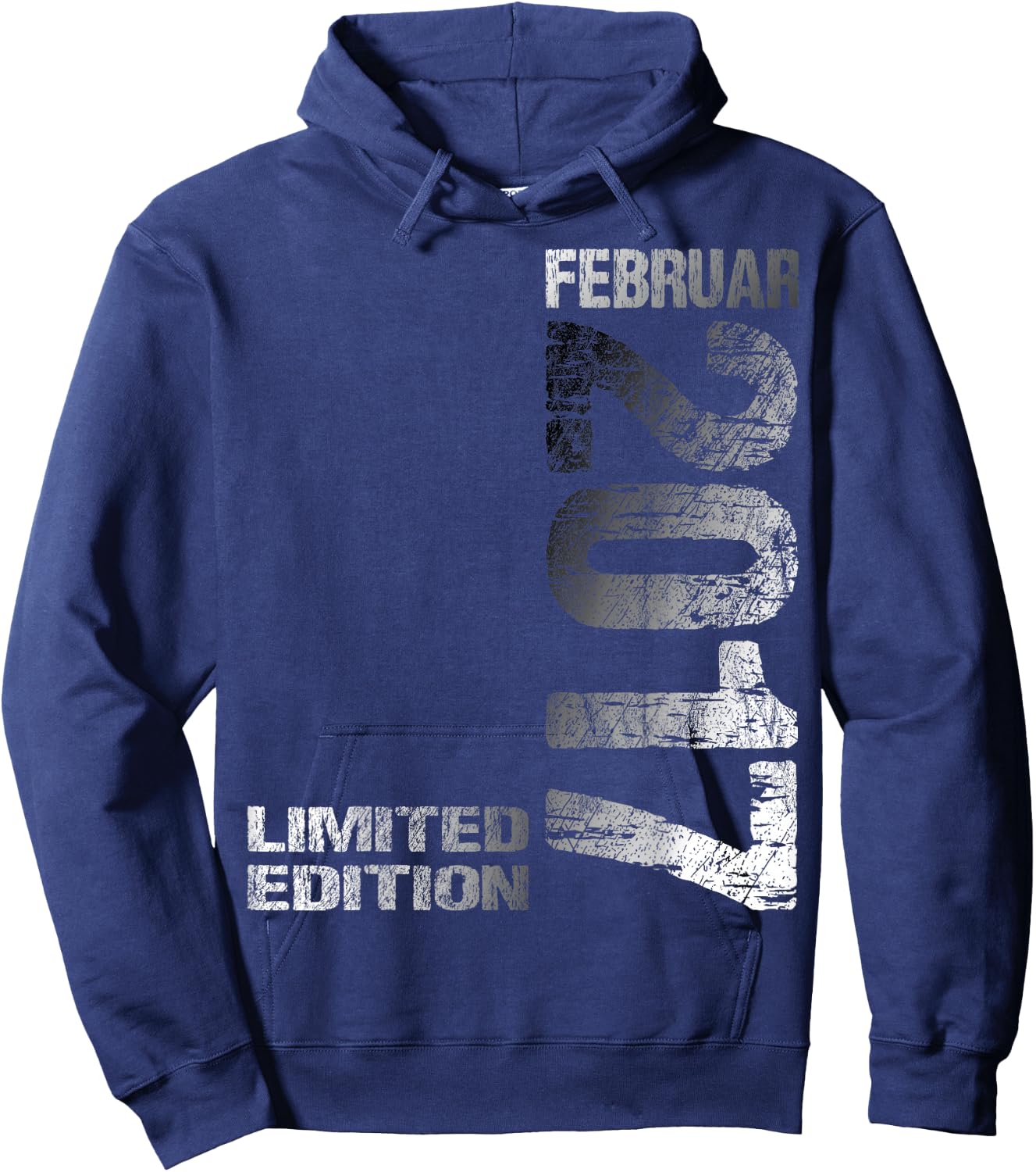 February 2017 Boy Girl 8th Birthday Limited Edition , black, S Hoodie - Hoodie | Navy