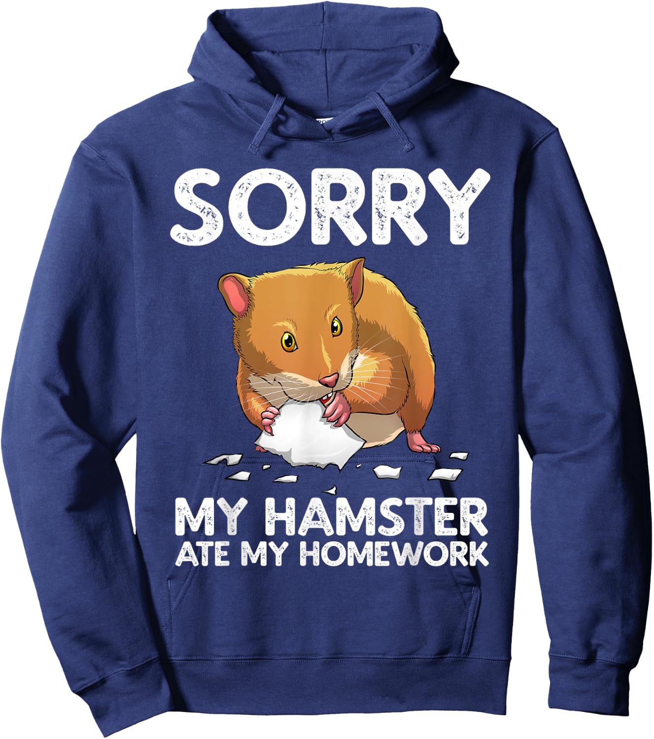 Funny Hamster Art For Boys Girls Kids Animal Hamster Lover Hoodie - Hoodie | Navy