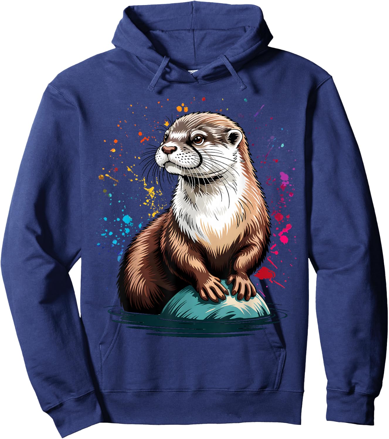 Cute Otter Face for Sea Lovers Hoodie - Hoodie | Navy