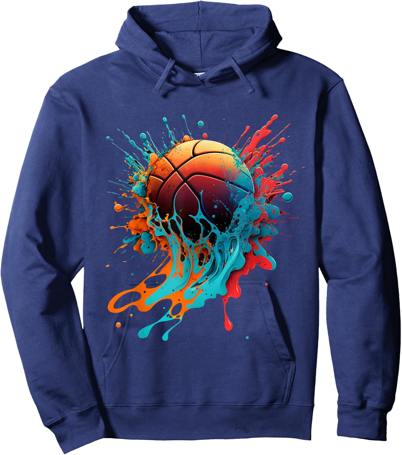 Basketball Splash Baller Basketball Player Team Player Hoodie - Hoodie | Navy