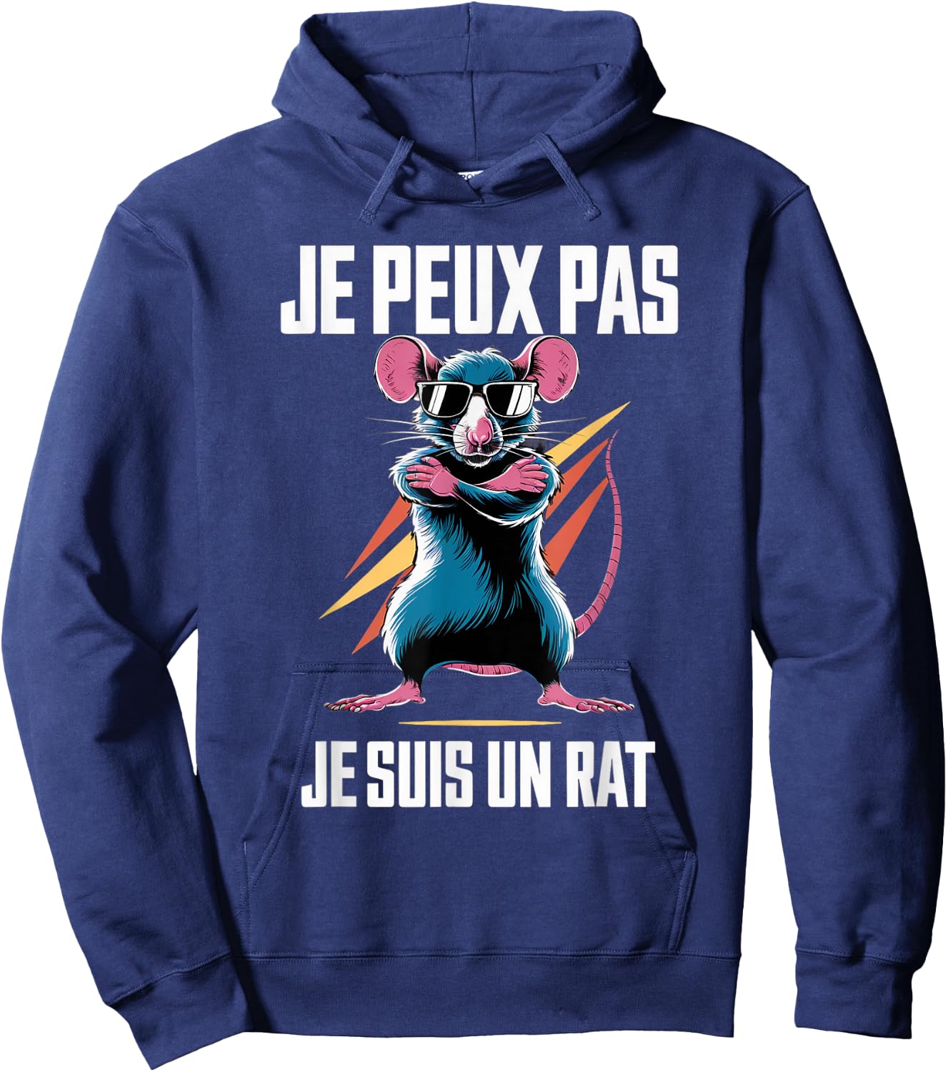Rats Radin Humour Je Peux Pas Je Suis Un Rat , Black, S Hoodie - Hoodie | Navy
