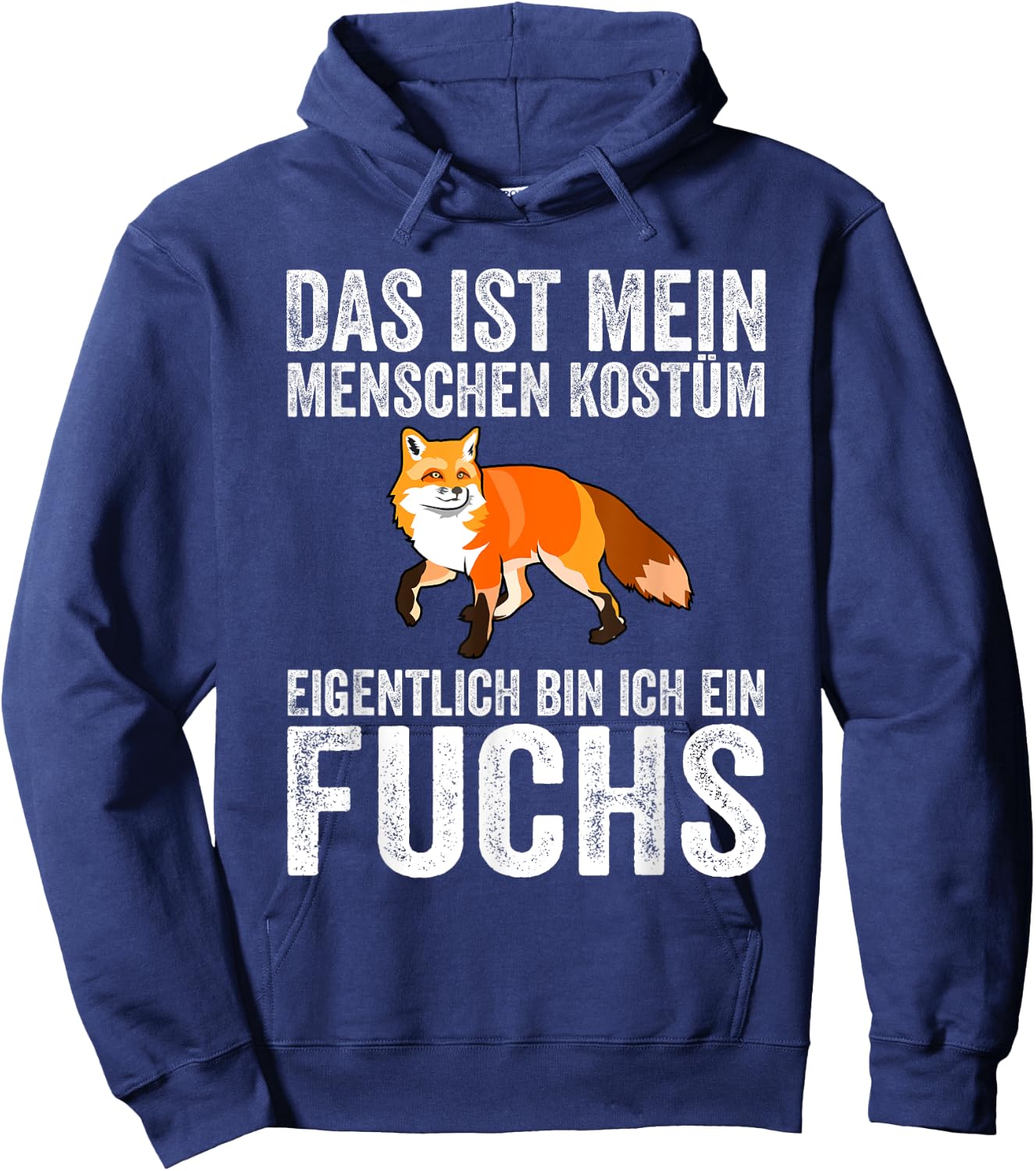 Karneval Mein Menschen Kostüm Eigentlich Ein Fuchs Fasching Hoodie - Hoodie | Navy