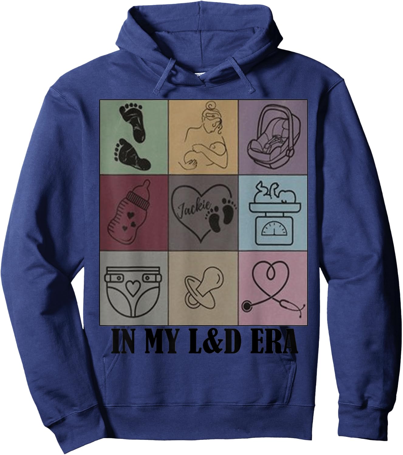 funny Nurse Quote In My Labor and Delivery Nurse Era cool Hoodie - Hoodie | Navy