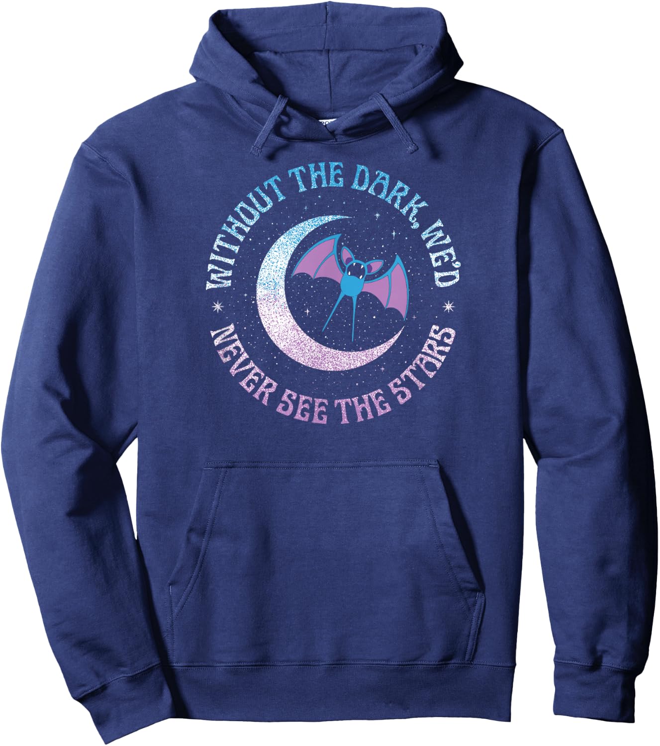 Pokémon - Zubat Without The Dark We'd Never See The Stars Hoodie - Hoodie | Navy