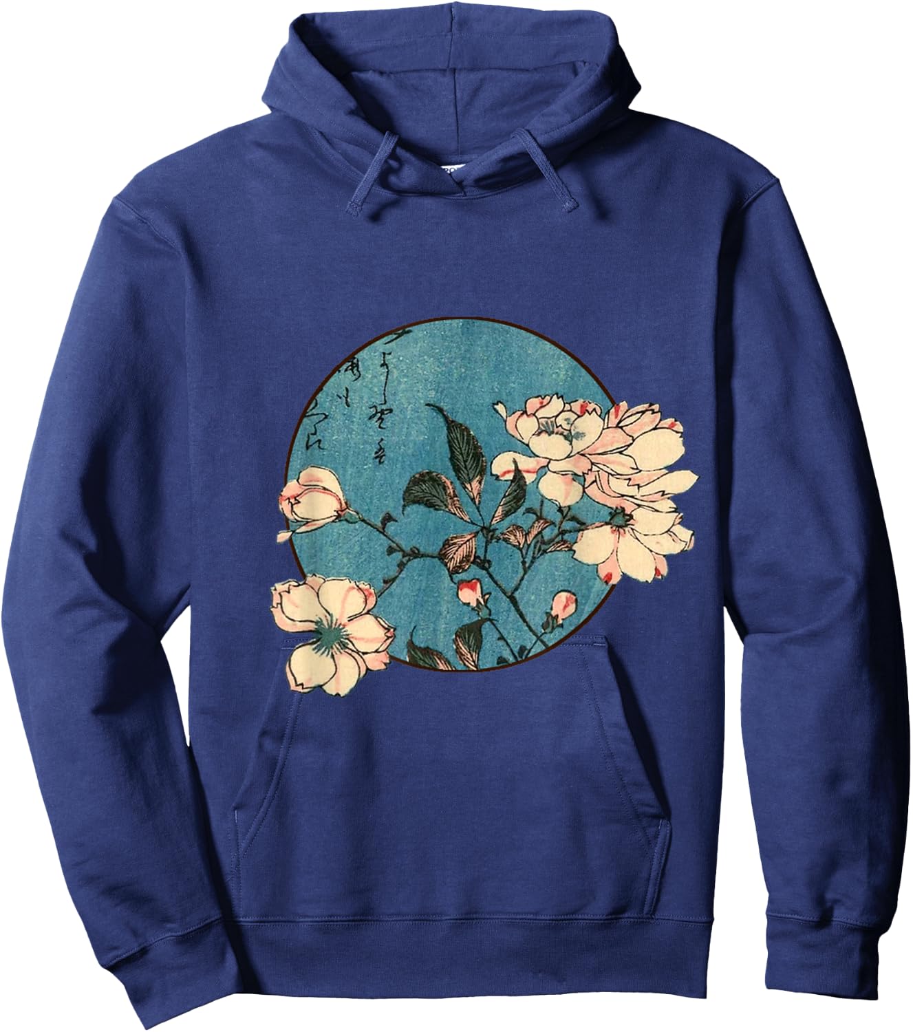 Hiroshige Sakura Cherry Blossom Hoodie - Hoodie | Navy