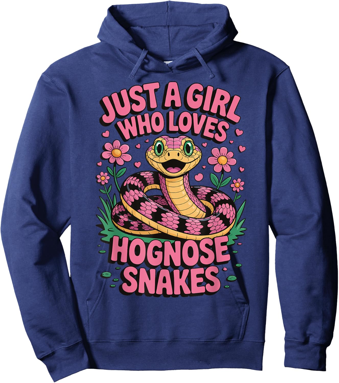 Just A Girl Who Loves Hognose Snakes Hoodie - Hoodie | Navy