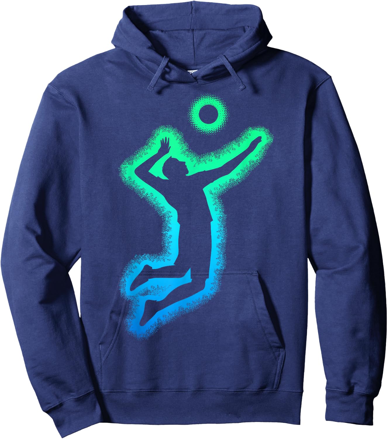 Volleyball Volleyball Kids Man , Black, S Hoodie - Hoodie | Navy