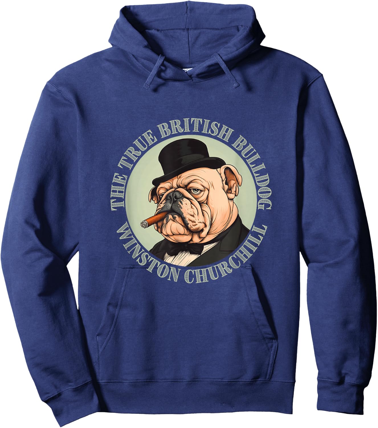 Winston Churchill – Véritable bouledogue britannique – Histoire britannique Hoodie - Hoodie | Navy