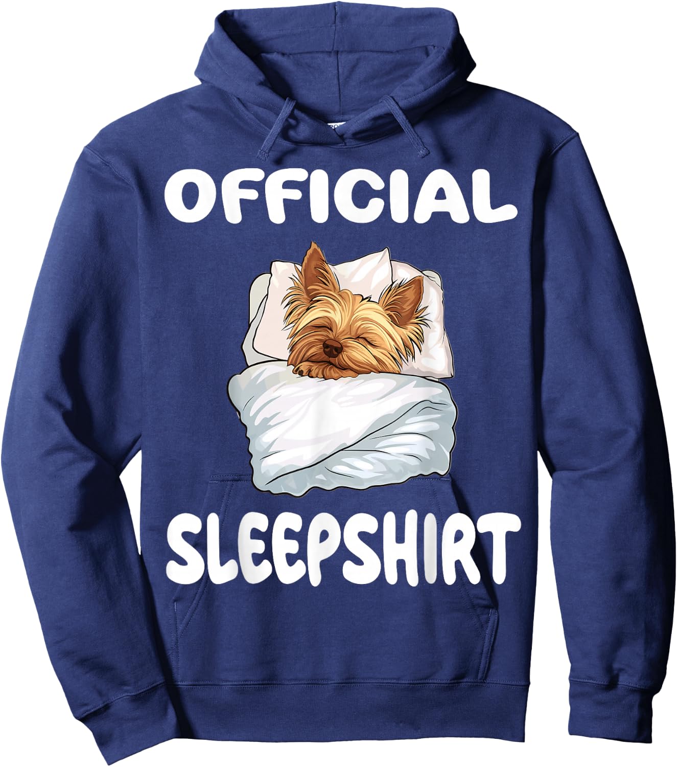 Yorkshire Terrier Yorkie Dog Official Sleepshirt Pajamas Hoodie - Hoodie | Navy