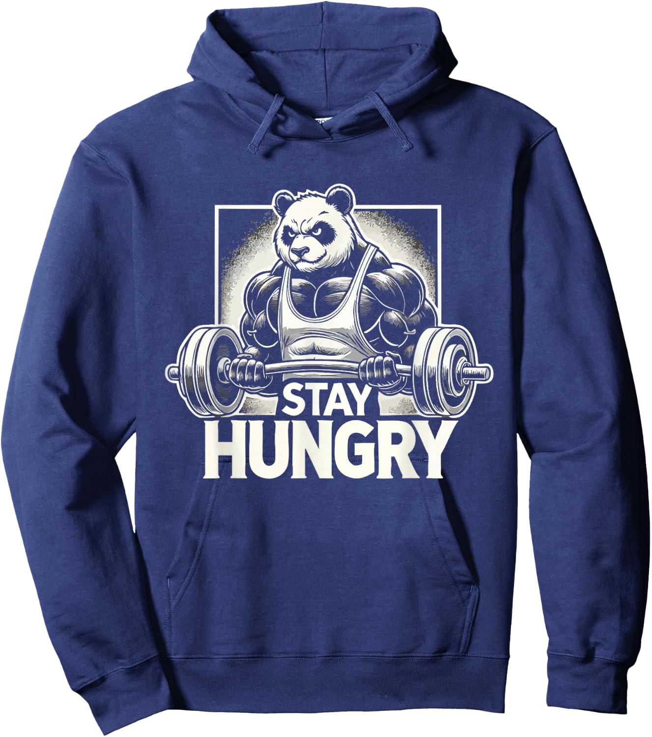 Panda - Anime Bodybuilding Gym Workout Fitness Motivation Hoodie - Hoodie | Navy