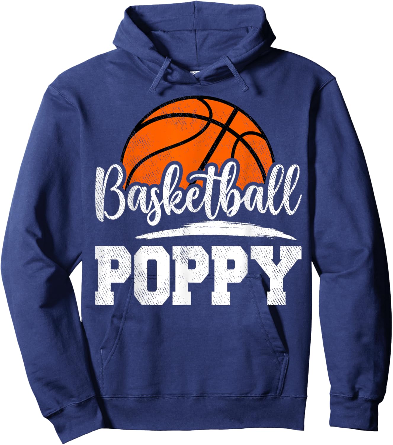 Basketball Poppy Basketball Player Game Day Father's Day Hoodie - Hoodie | Navy