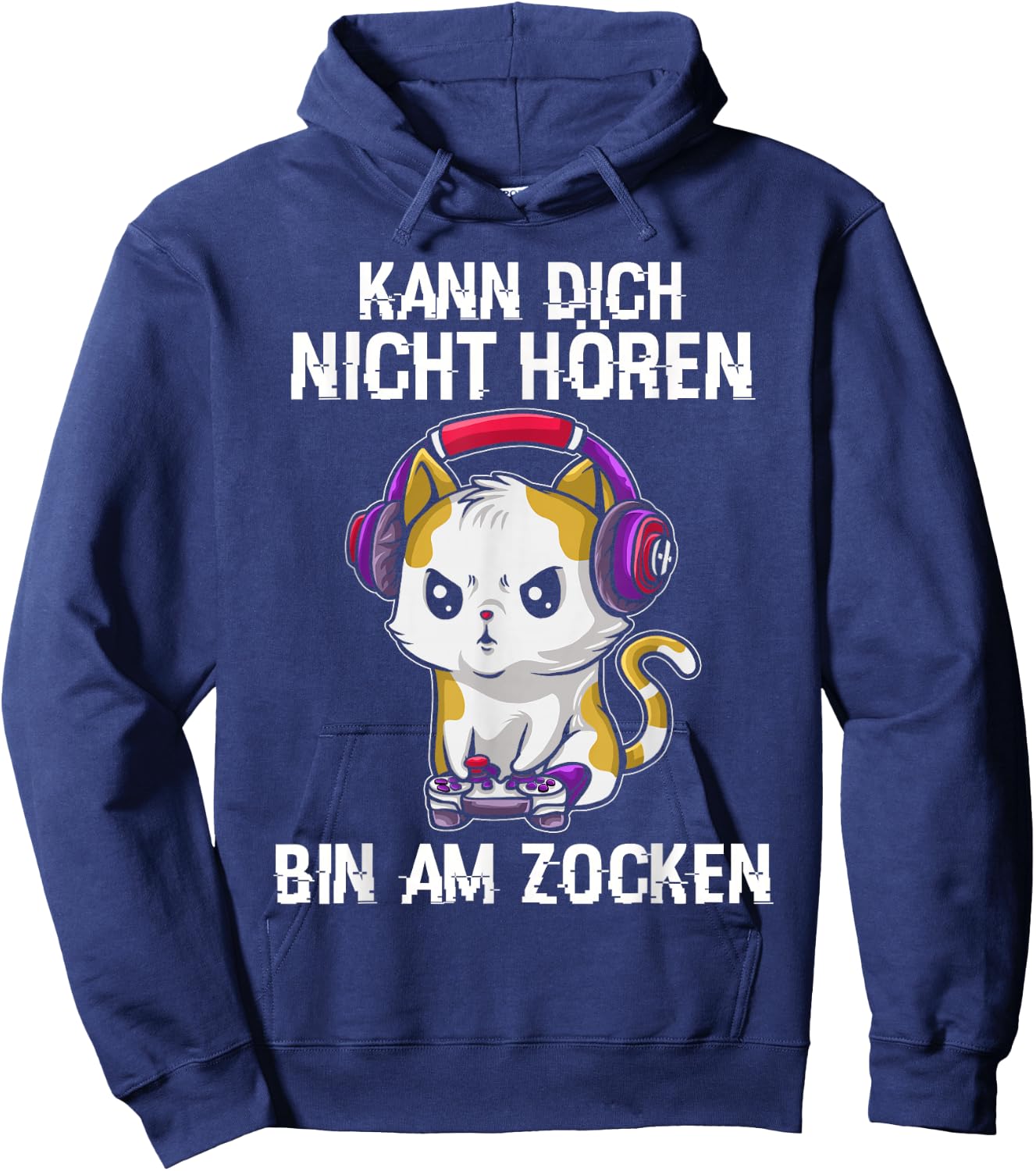 Gaming Geschenk Zocken Gaming Controller Zocker Lustig Herren RPG Schwarz S EU Klein Hoodie - Hoodie | Navy