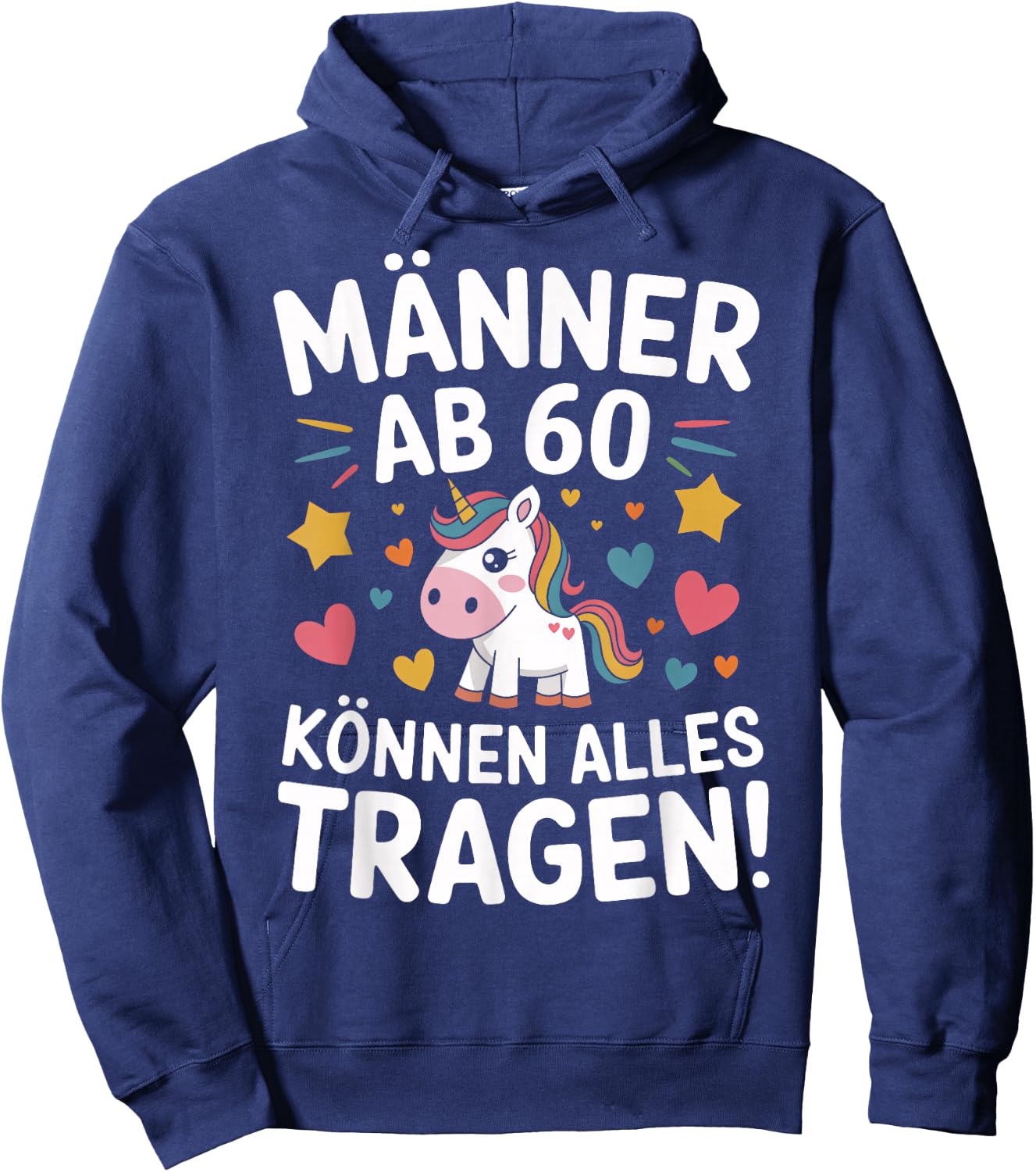 60th Birthday Man Woman 60 Years 1966 Decorative Funny Gift Hoodie - Hoodie | Navy
