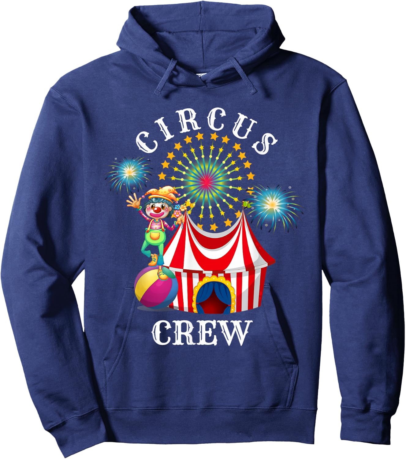 Circus Crew Funny Circus Staff Costume Circus Theme Party , black Hoodie - Hoodie | Navy