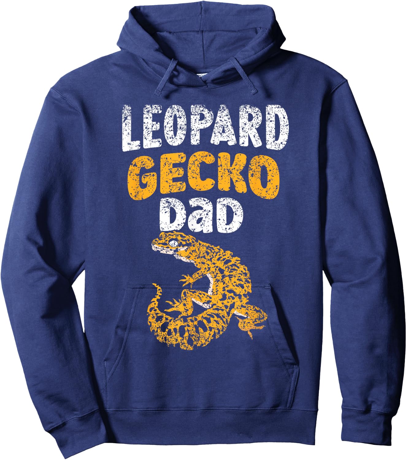 Leopard Gecko Dad Owner Lizard Geckos Leopard Gecko Father Hoodie - Hoodie | Navy
