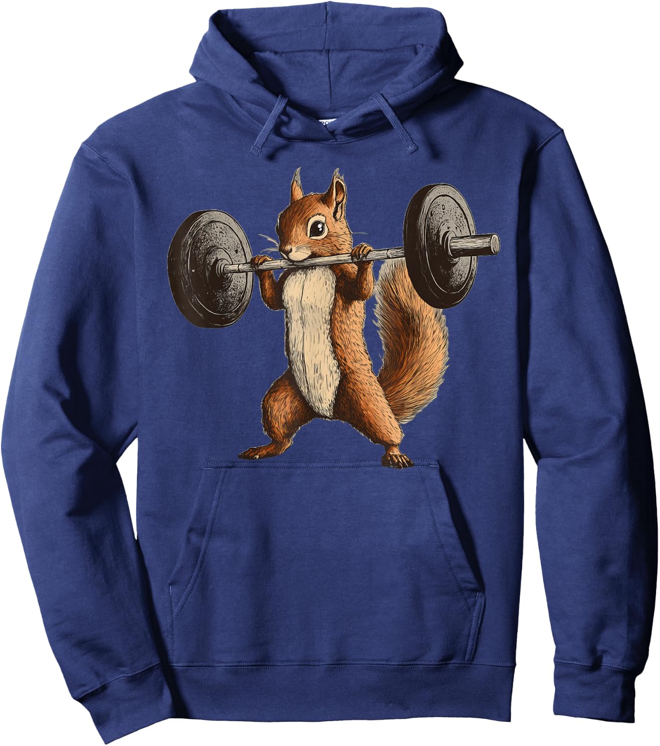 Squirrel Powerlifting Weightlifting Gym Workout Hoodie - Hoodie | Navy