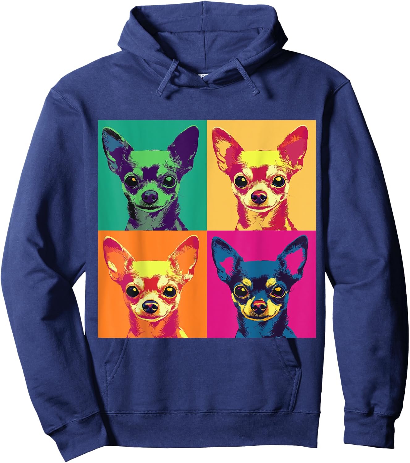 Artistic Design Chihuahua Hoodie - Hoodie | Navy