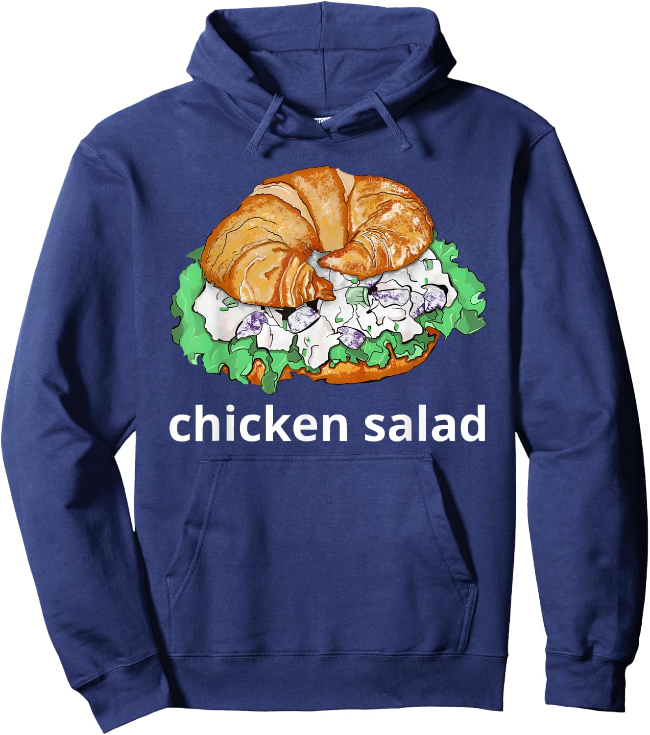 Chicken Salad Sandwich Shirt chicken salad sandwich Funny Hoodie - Hoodie | Navy