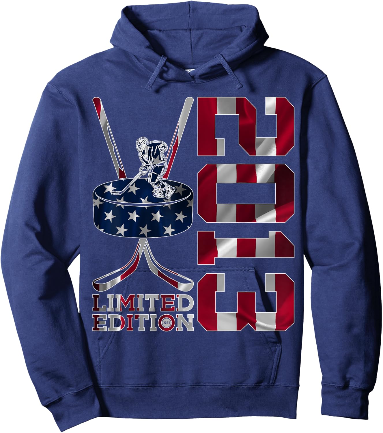 Limited Edition 2013 Ice Hockey 12th Birthday Hoodie - Hoodie | Navy