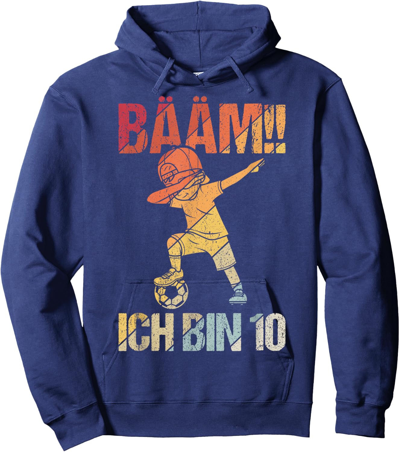 BÄÄM Ich bin 10 Dabbing Birthday Shirt 10 Years Boys , black Hoodie - Hoodie | Navy