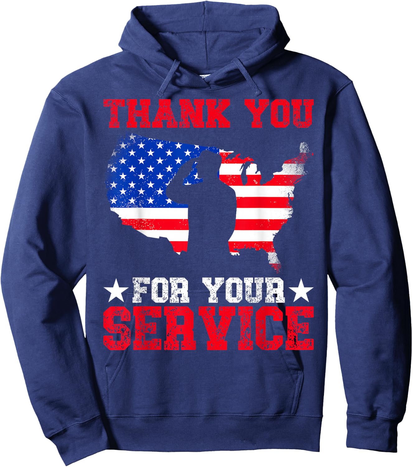 Thank You for Your Service Hoodie - Hoodie | Navy